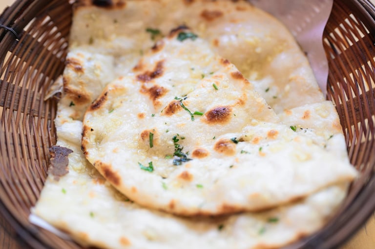Chur Chur Naan - crispy stuffed bread